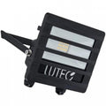 7800902012AA TEC10 IP54 Integrated LED Floor Light With Low Glare Louvre In Black 650 Lumen 5000K