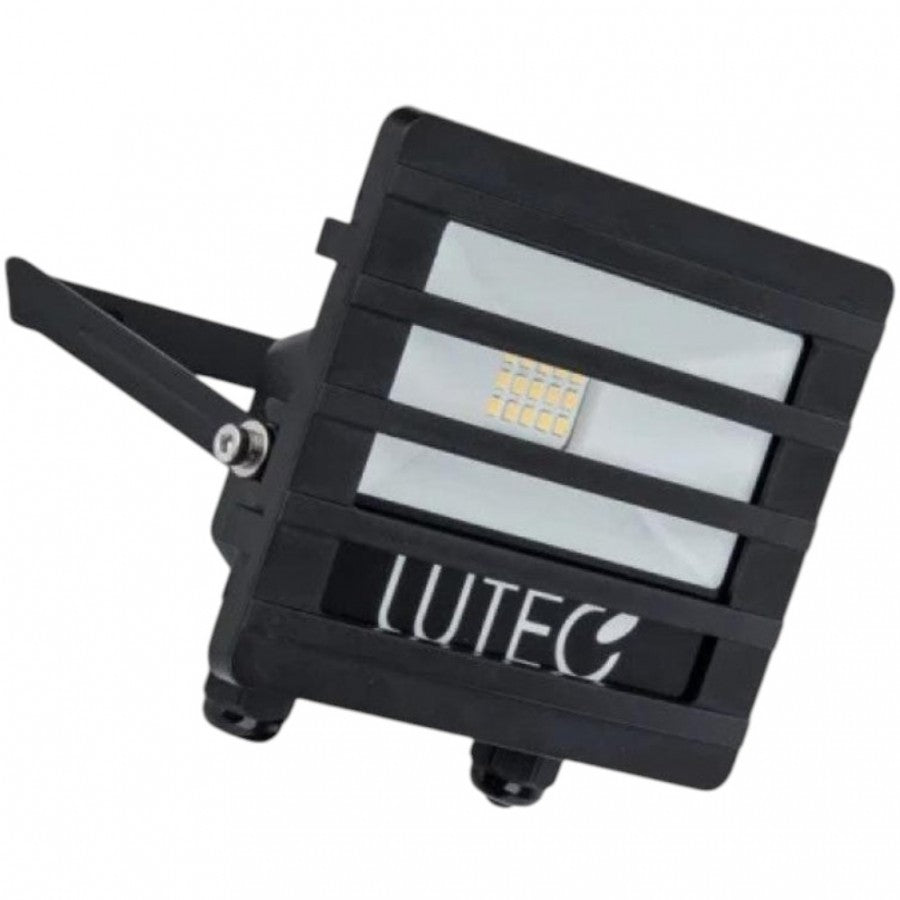 7800902012AA TEC10 IP54 Integrated LED Floor Light With Low Glare Louvre In Black 650 Lumen 5000K