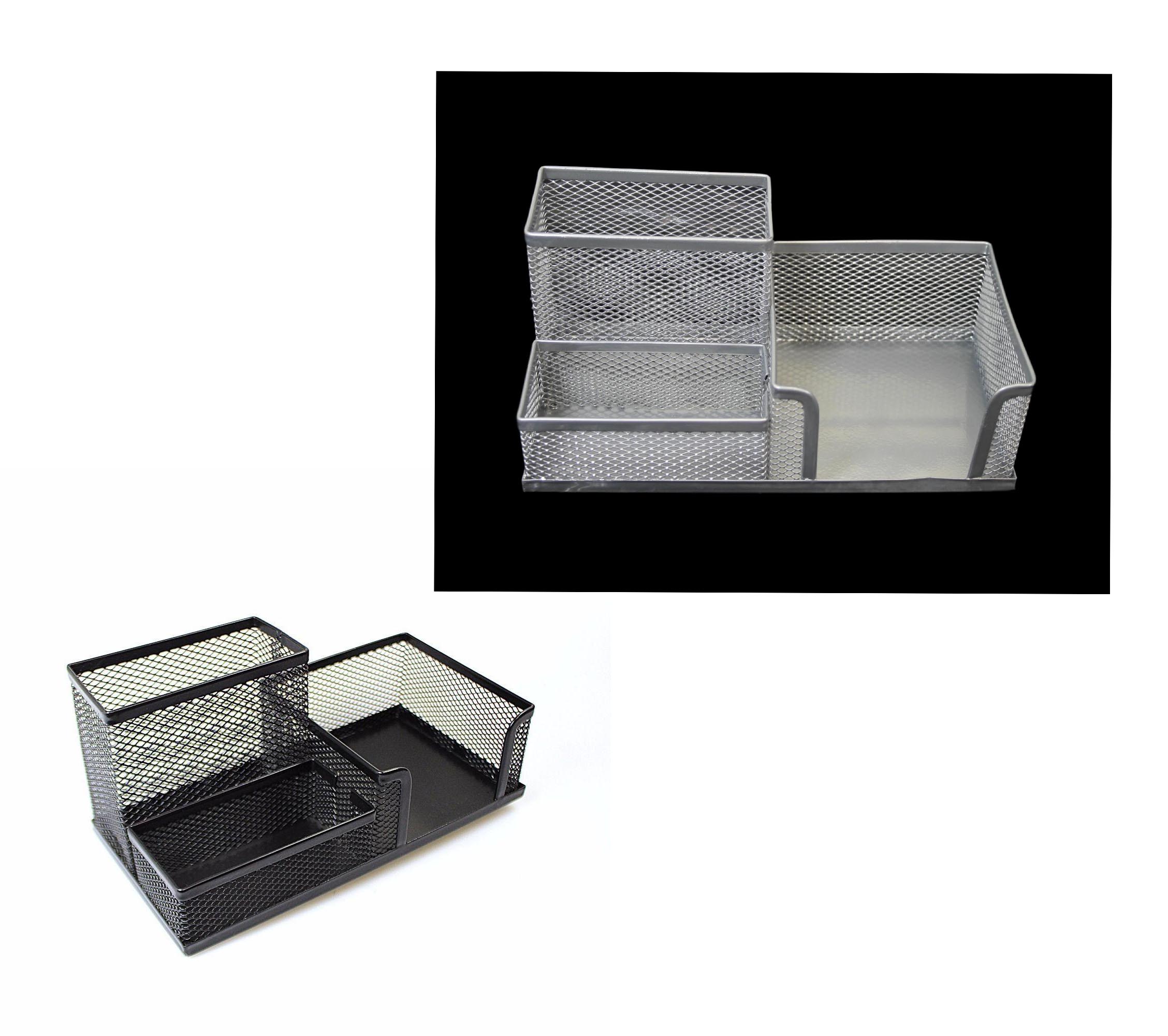 Mesh Desk Pen Pencil Stationery Holder Organiser 20 x 10 cm Assorted Colours 0020