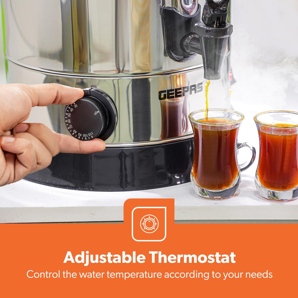 Stainless Steel Catering Size Electric Water Boiler with Adjustable Thermostat 6.8L GK6154