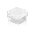 Hobby Plastic Square 2 Compartment Food Storage Container Lunch Box 14 x 14 x 9cm Assorted Colours 021164