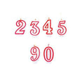 Numbered Birthday Candles 0 - 9 Assorted Numbers 0233