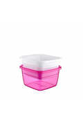 Hobby Emerald Square Basin Bowl with Strainer Plastic 3.8LT Assorted Colours 031078 (Parcel rate)