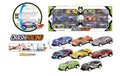 KZ957-012 CRASH RACING PULL BACK 12 PACK CAR