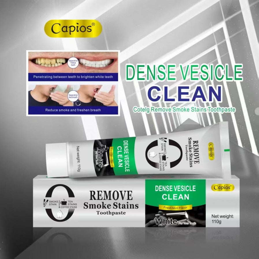 0805-1983 x12 Smoke Stain Removal Toothpaste – Fresh Mint, 110g | Whitens &amp; Refreshes Breath