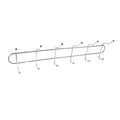 Chrome Metal 12 Hook Rack Hanger 20cm 0718