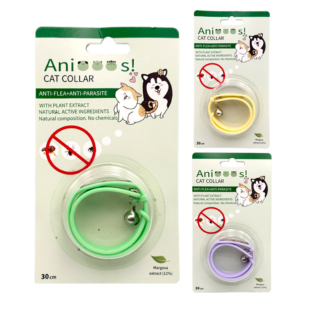 0808-2197 Anis! Anti-Flea & Anti-Parasite Cat Collar – Natural Plant-Based Protection | Chemical-Free | 30cm