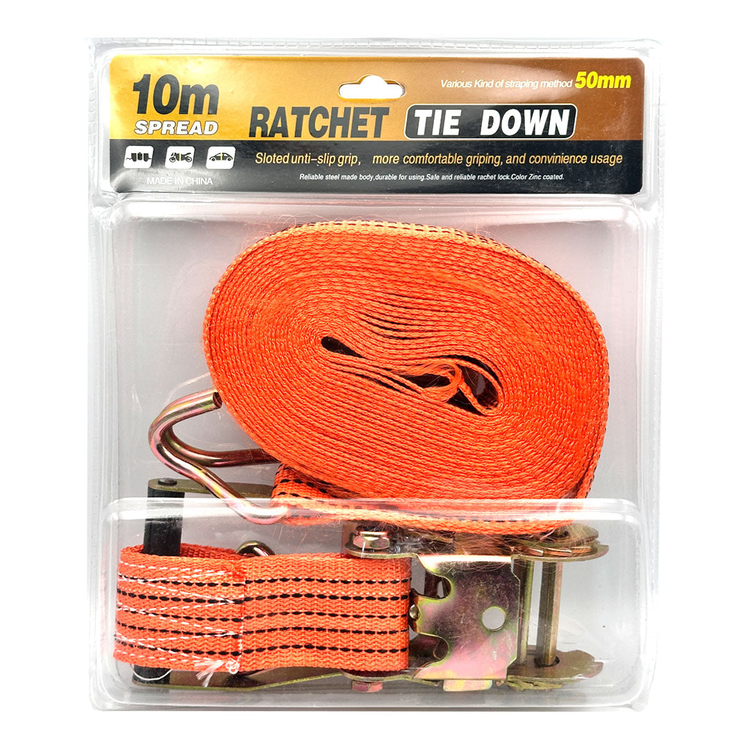 0809-2191 2 Inch x 10M Quick Release Cargo Strap – Ratchet Tie Down MARK