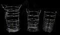Metal Cutlery Holder Basket Set of 3 Assorted Sizes 0876