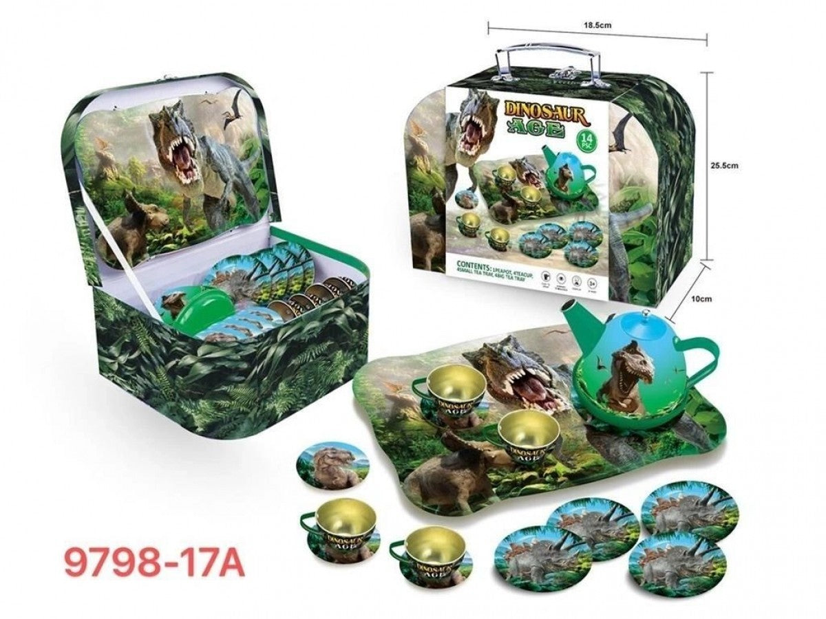 9798-17A Dinosaur Age Cutlery Tea Set 15pcs