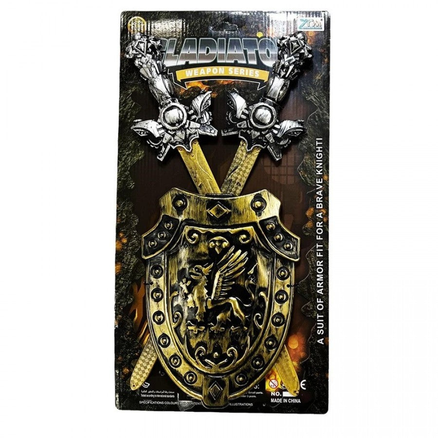913-921D Double Sword with Shield Toy Set