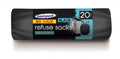 SAP2002B 20 PACK BLACK REFUSE SACKS - 20 PACK