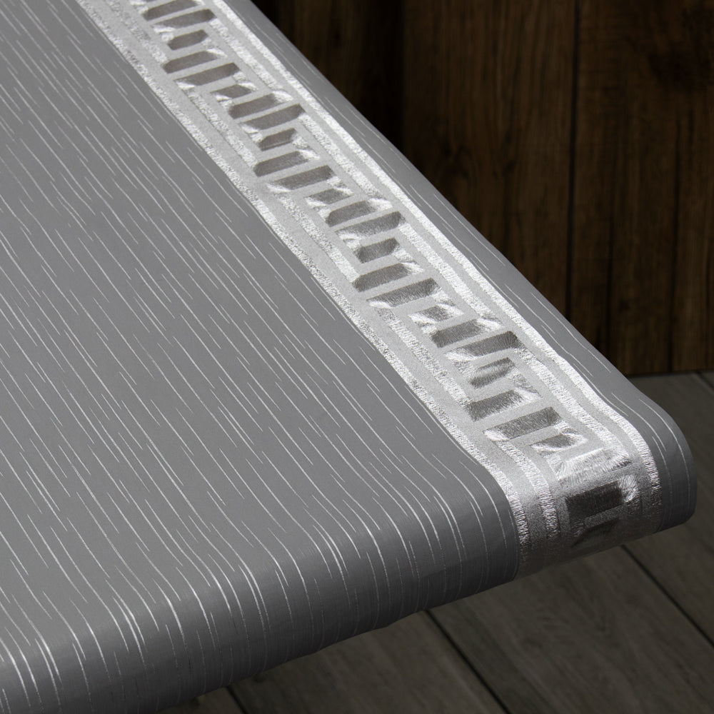 Durane Plastic Table Cover Roll Grey Silver Pattern Design 1.37 x 20m DR-8351D 10267