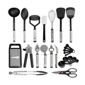 Plastic Kitchen Cooking Utensil Set of 17 10488