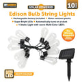 Garden Edison Bulb String Lights 10 Pack 2.25 Metre Multicolour LED 1053