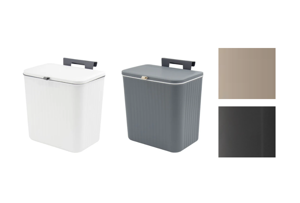 Tuffex Plastic Kitchen Hanging Bin with Reversible Cover 5L 28 x 9 x 27 cm Assorted Colours 10760 / TP727