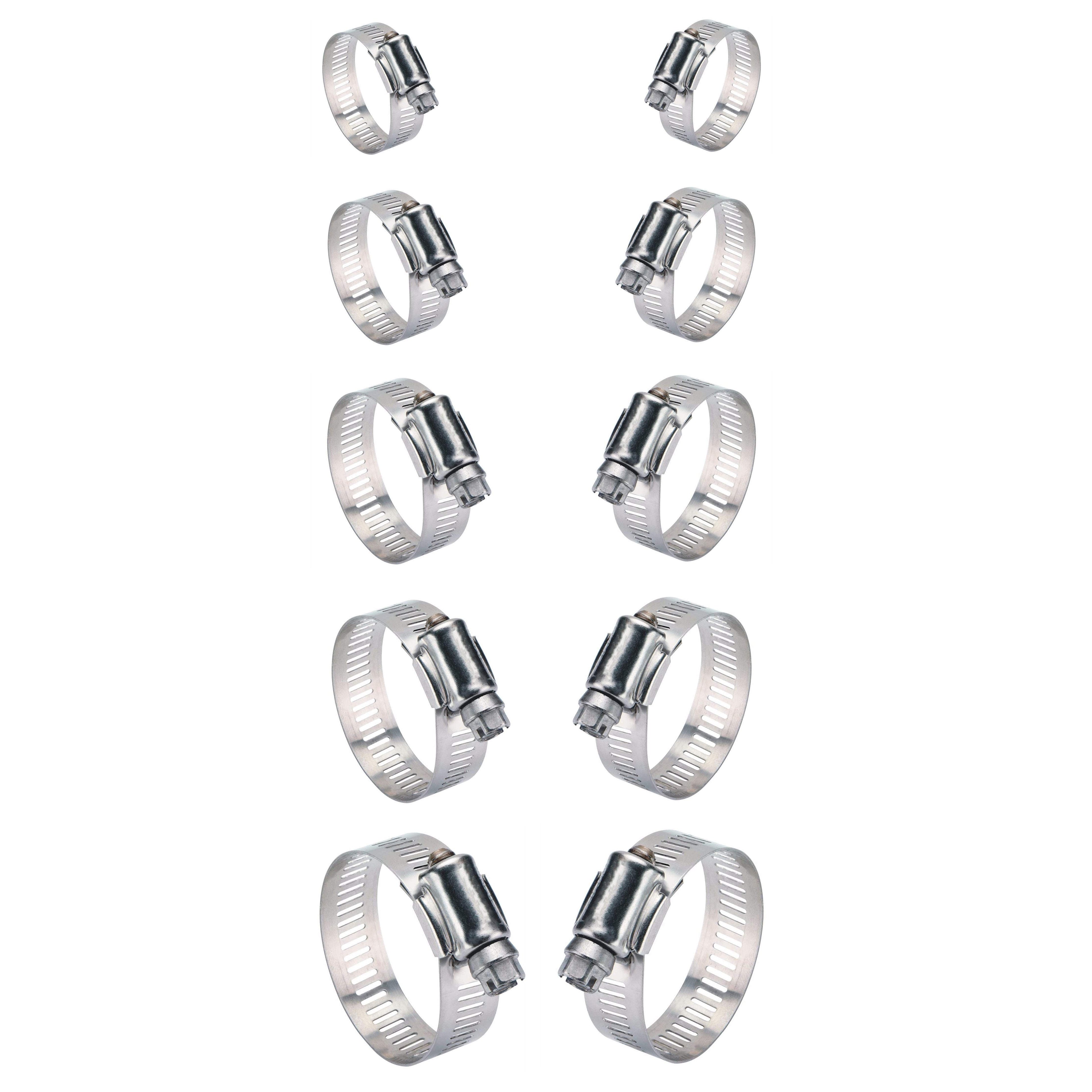 Stainless Steel Hose Clamp Pack of 10 0600