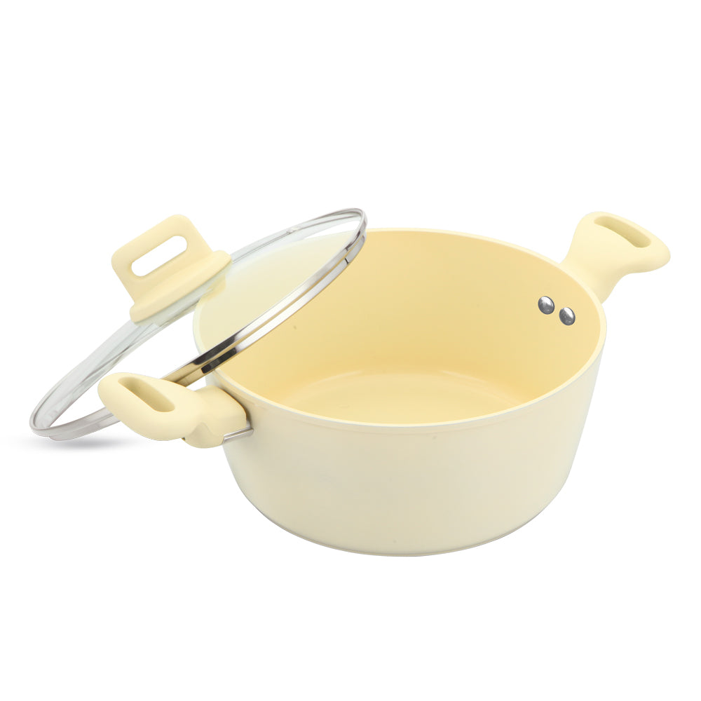 SQ Professional Zoya Forged Stockpot Set of 4 Cream 11711