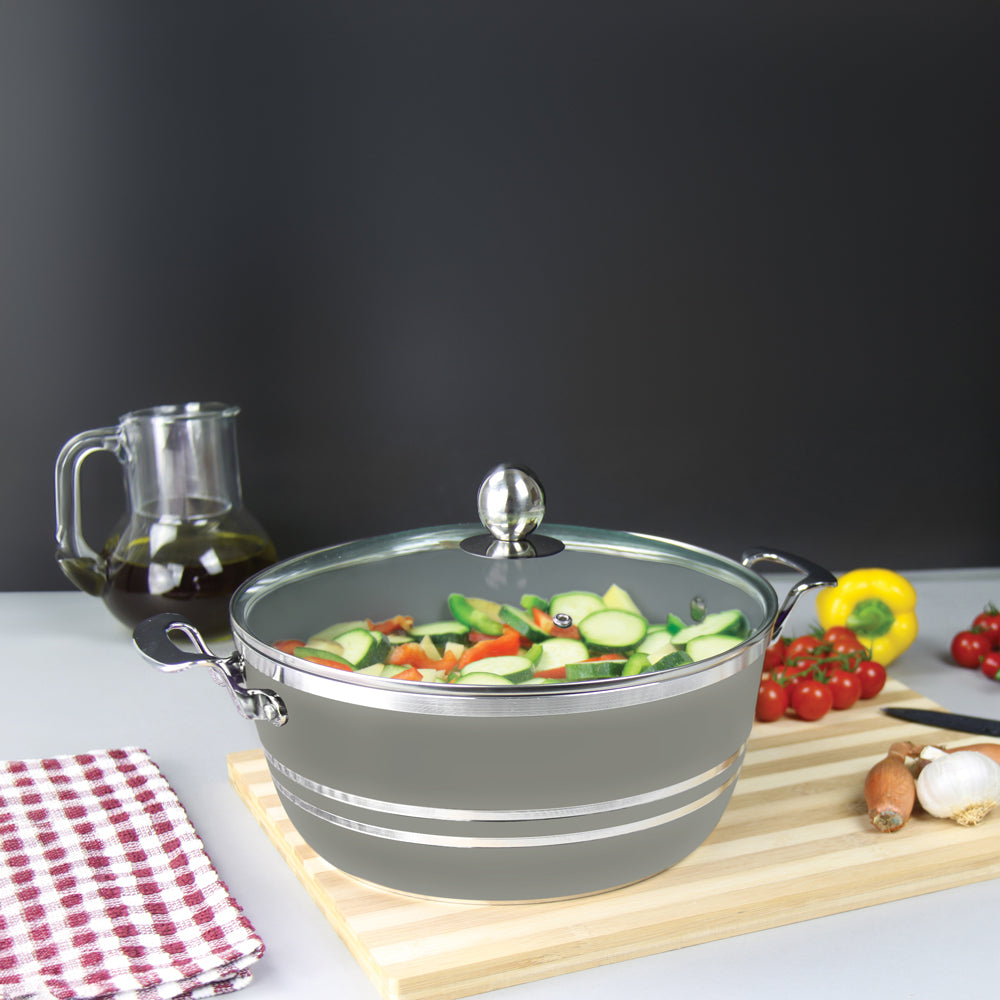 SQ Professional Seramiq Mianra Diecast Stockpot Set of 5 Moonstone 11725