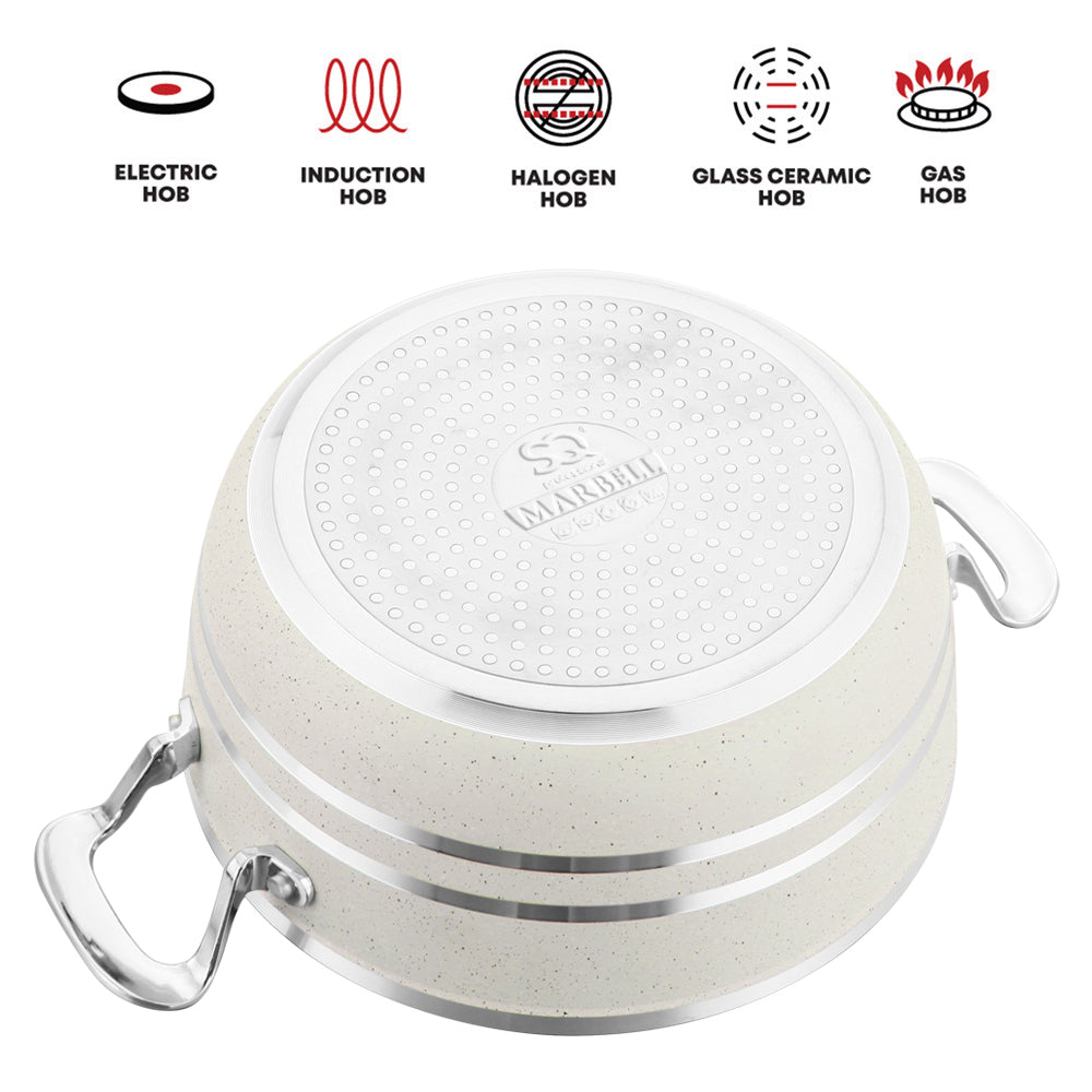 SQ Professional Seramiq Mianra Diecast Stockpot Set of 5 Howlite 11728
