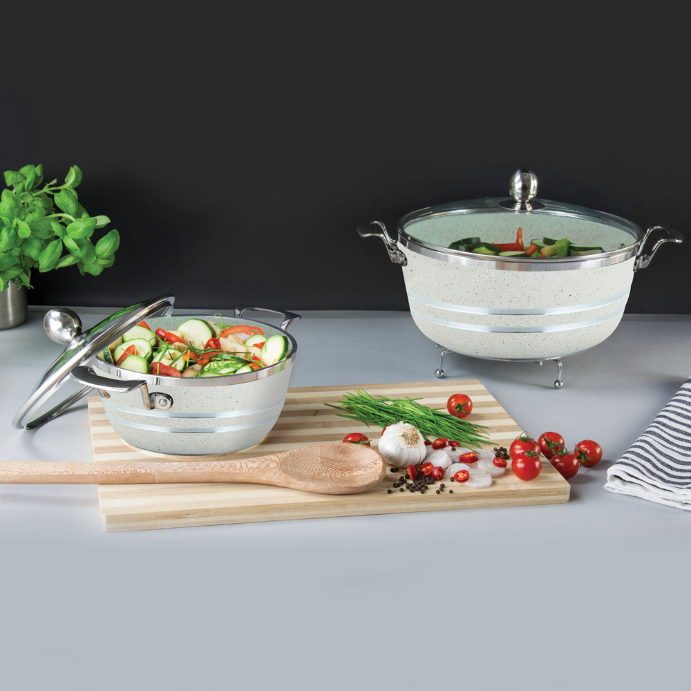 SQ Professional Seramiq Mianra Diecast Stockpot Set of 5 Howlite 11728