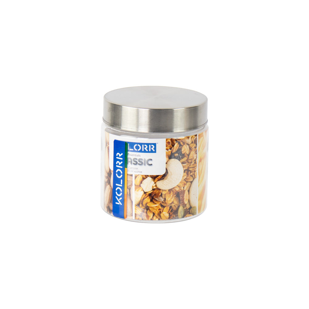 Kolorr Classic PET Plastic Food Storage Jar 500ml 11774