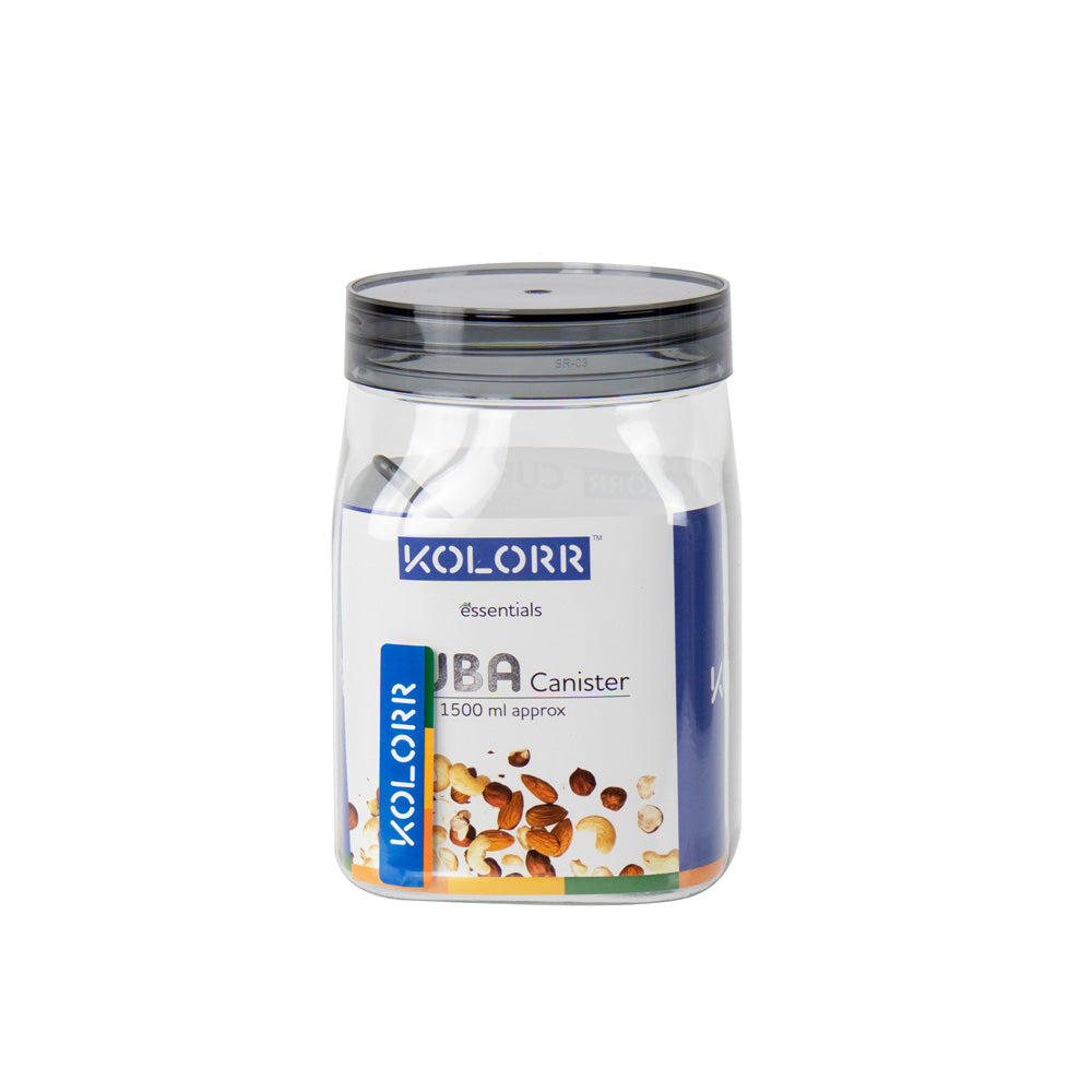 Kolorr Cuba PET Plastic Food Storage Jar 1500ml 11840