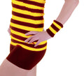 Wickedfun Maroon and Yellow Wizard Stripe Wrist Band
