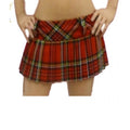Crazy Chick Adult Full Pleated Red Tartan Skirt (12 Inches)
