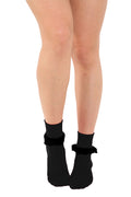 Crazy Chick Black Ankle Lace Socks