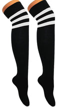 Crazy Chick 3 Stripe Referee OTK Black With White