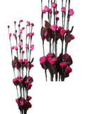 Long Stem Floral Twigs Home Decoration with Closed Roses 100cm Assorted Colours 1252