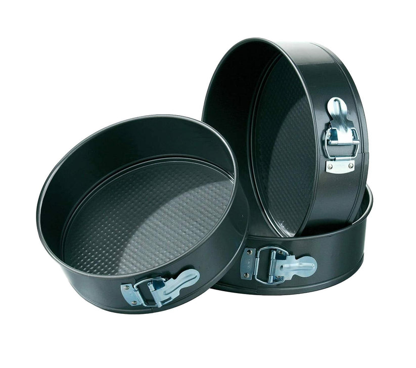 Springform Cake Baking Tins Mould Set of 3 24 / 26 / 28 cm DL9123