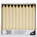 Table Candles 8" Pack of 30 Cream 13706