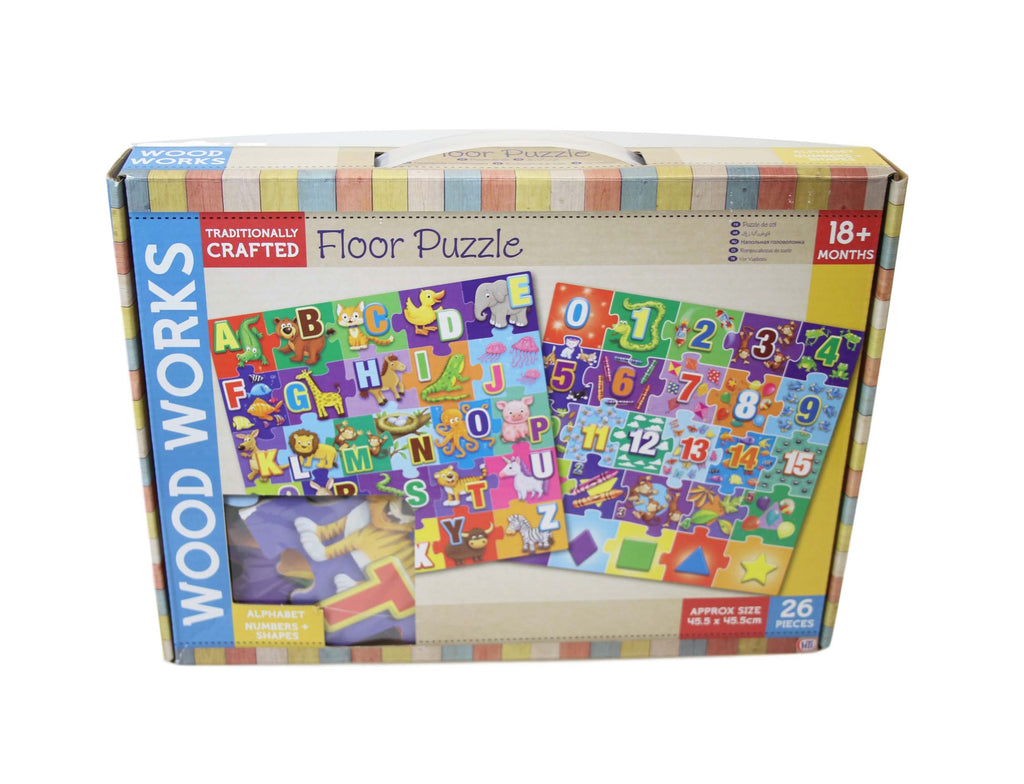 Woodworks Children's Floor Alphabets and Letters Jigsaw Puzzle 45.5cm 1374123