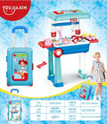 678-207A 2-in-1 Suitcase Design Doctor & Craftsman Pretend Play Set – Educational Toy