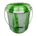 25 Litre Tie Dye Design Plastic Bucket Bin With Lid Household Use Bucket Assorted Colours 786986 A
