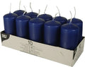 Pillar Candles 90 x 40mm Pack of 10 Dark Blue 17916