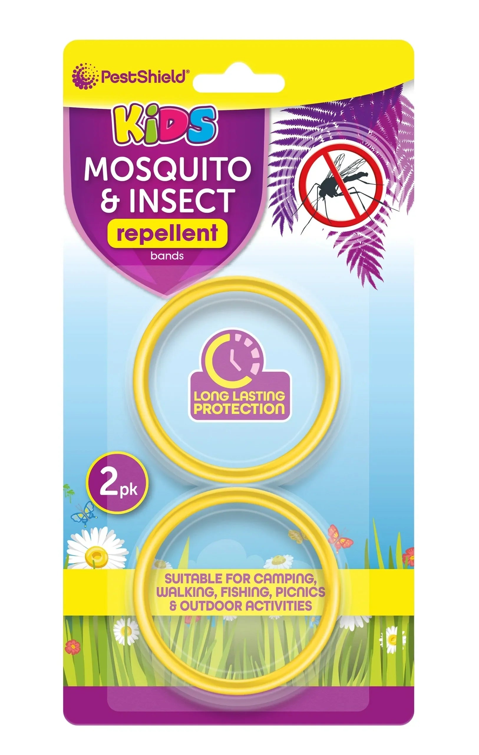 PS0118 x24 CITRONELLA BANDS KIDS 2PK