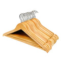 Pack of 20 Wooden Clothes Coat Hangers 44 x 23 cm 600070 WH2