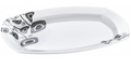 Melamine Oval Service Tray Plate 24 x 36 cm Assorted Designs ALBDKR214
