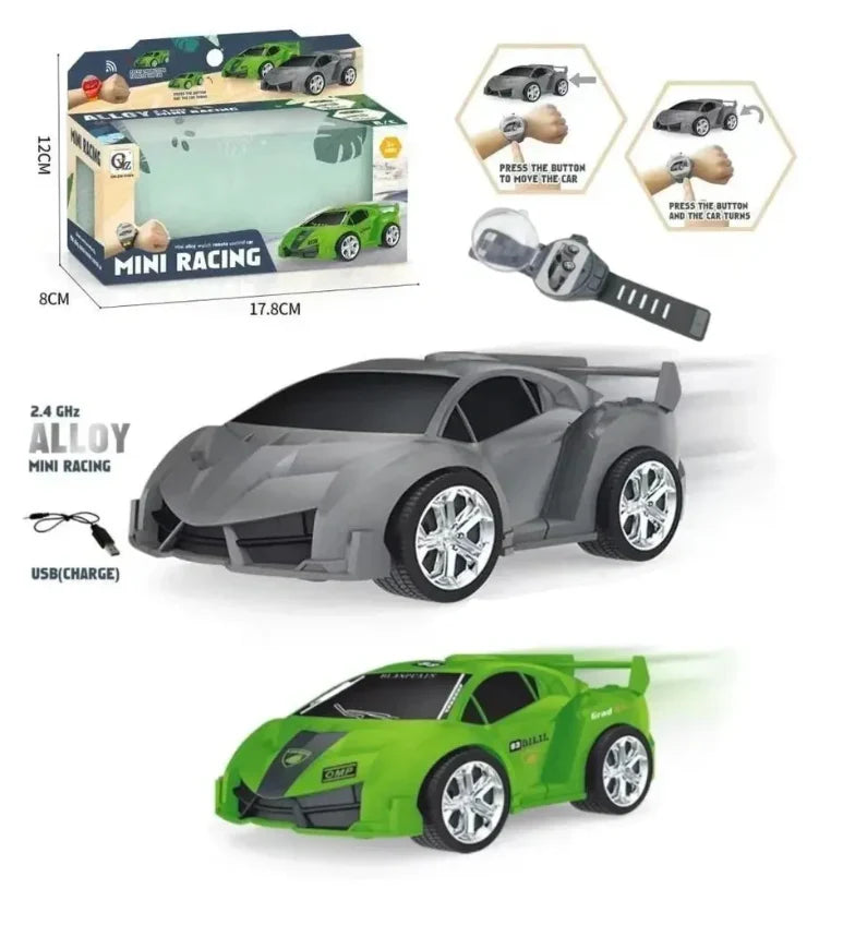 350-F8 Mini Racing Watch RC Car Assorted Colours