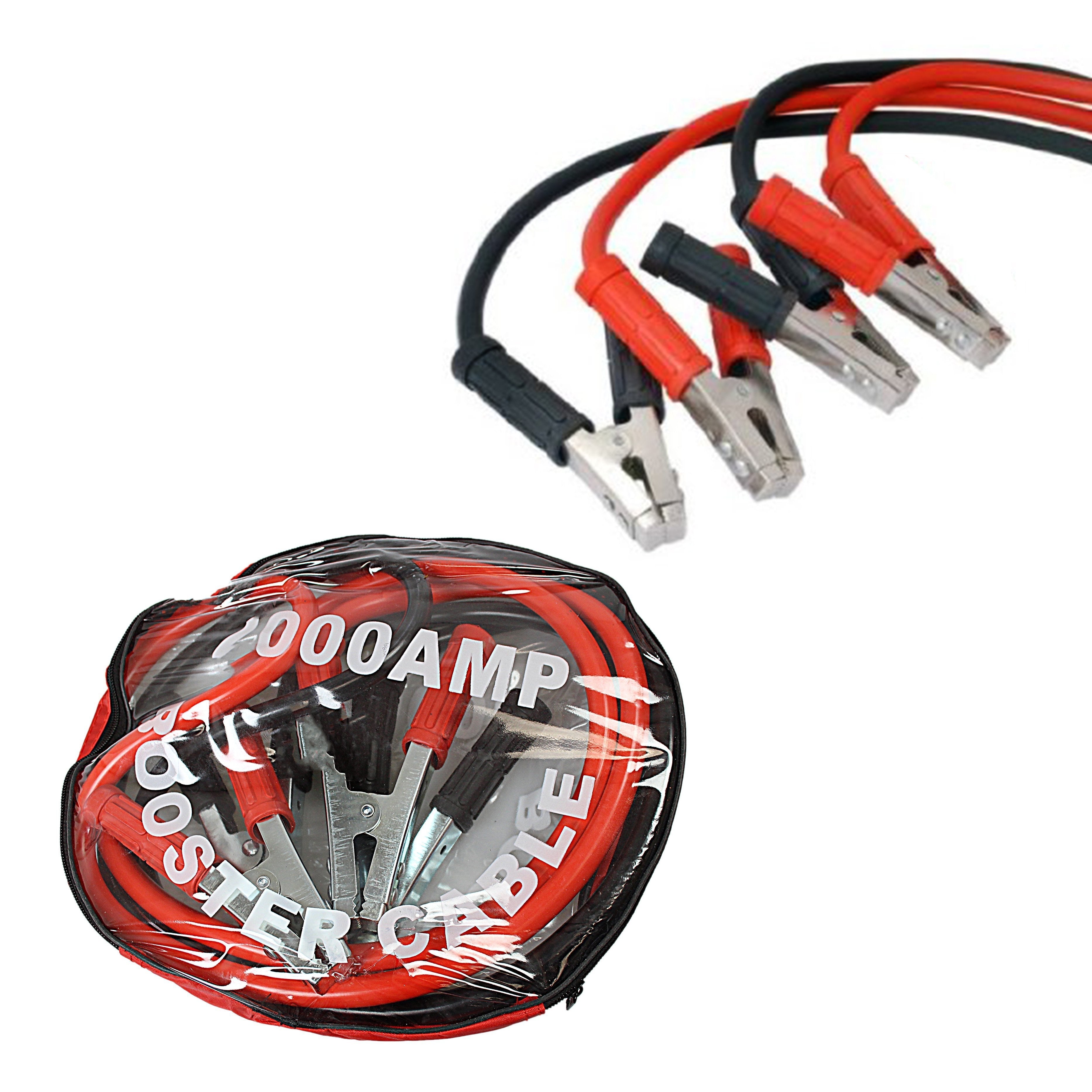 Heavy Duty Jump Car Start Jump Lead 1000 Amp 2 Metre Red Black 2133
