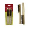 Wooden Handle Copper Wire Cleaning Brush 20 cm Pack of 2 2003