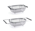 Extendable Metal Rectangular Kitchen Sink Strainer 34 x 24 x 10 cm 9734 / 2010 A