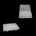 Plastic 24 Compartment Box Small Organiser Storage Craft Box 19 x 13 cm 2035