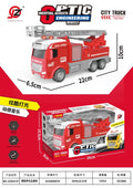JZ2024-87 Fire Truck - Friction Powered Toy with Lights & Sound