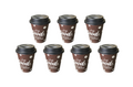 Paper Cup with Lid Printed Design 8oz Pack of 7 Assorted Designs 2209