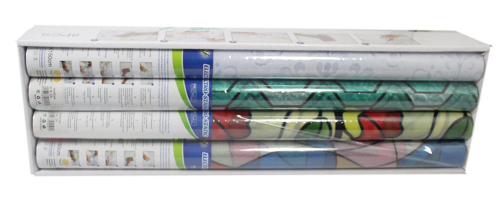 Water Resistant PVC Glass Window Door Privacy Film Sticker 45 x 150 cm Assorted Designs 2241 A
