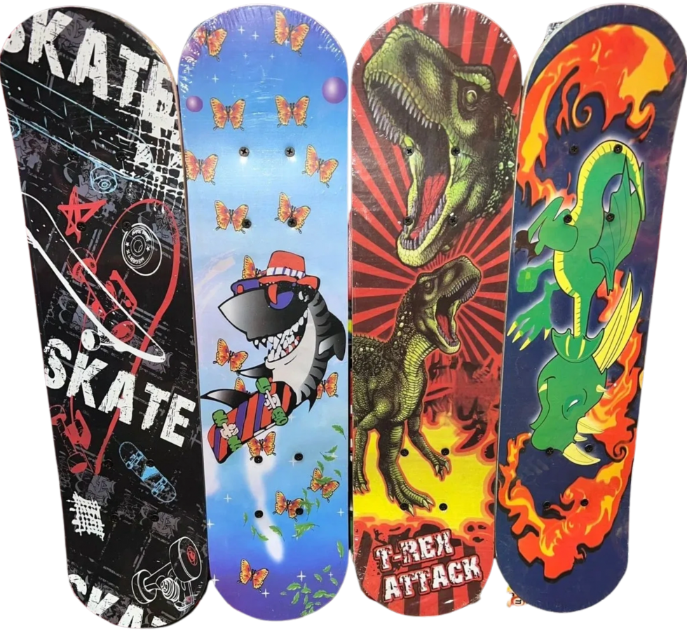 0605-FYS-4142 Kids Wooden Skateboard Many Designs Medium Assorted FYS-2142